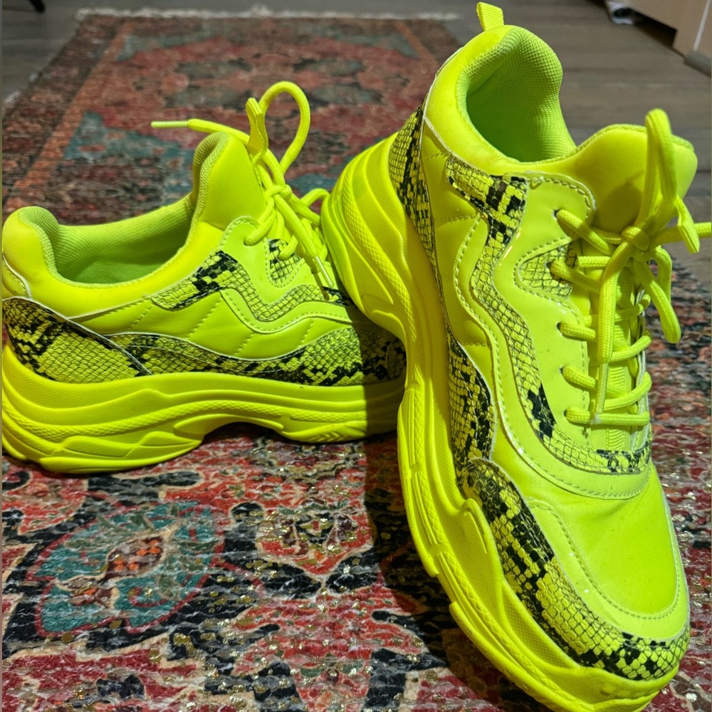 Neon Yellow Jessica Simpson Sneakers